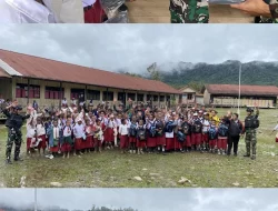 *Sambut Hari Anak Nasional, Satgas Yonif 310/KK Peduli Generasi Emas Papua*