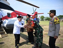 Kasdam III/Slw Sambut Wapres RI Kunker di Indramayu