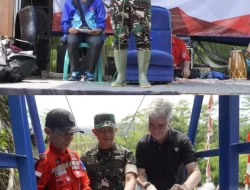 Kasdam III/Slw Resmikan Jembatan Gantung ke-205 di Sungai Cikandang