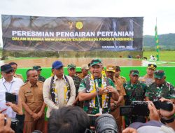 Kasad Resmikan Sarana Pengairan Padi