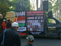 26 Organisasi Pers dan Advokat Unjuk Rasa di Mako Polres Metro Bekasi