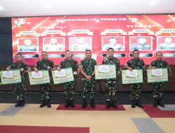 Dandim 0623/Cilegon Raih Juara 3 Dansatgas LKJ TMMD ke-125