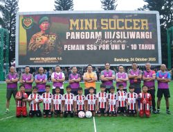 Kodam III/Slw Gelar Laga Mini Soccer Bersama Juara Dunia Muda SSB POR UNI U-10