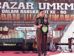 HUT ke-80 Kodam III/Slw Gelar Bazar UMKM