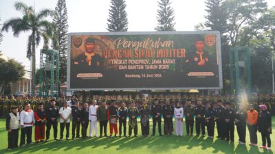 PENGUKUHAN KEPENGURUSAN PENCAK SILAT MILITER DI WILAYAH KODAM III/SILIWANGI, PERKUAT PELESTARIAN BUDAYA DAN JIWA BELA NEGARA